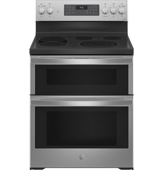 GE Profile™ 30" Smart Free-Standing Electric Double Oven Convection Range with No Preheat Air Fry