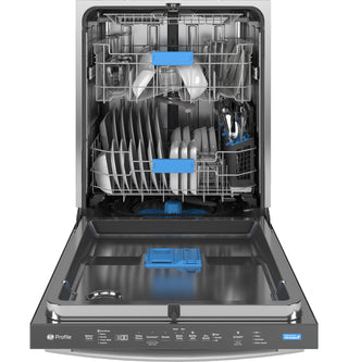 GE Profile™ Fingerprint Resistant Top Control with Stainless Steel Interior Dishwasher with Microban™ Antimicrobial Protection with Sanitize Cycle
