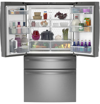 GE Profile™ Series ENERGY STAR® 28.7 Cu. Ft. Smart Fingerprint Resistant 4-Door French-Door Refrigerator With Dual-Dispense AutoFill Pitcher