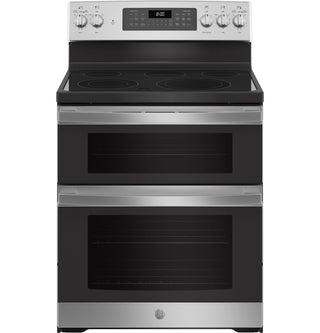 GE® 30" Free-Standing Electric Double Oven Convection Range