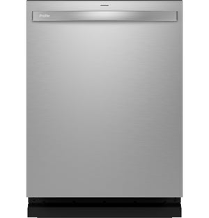GE Profile™ Fingerprint Resistant Top Control with Stainless Steel Interior Dishwasher with Microban™ Antimicrobial Protection with Sanitize Cycle