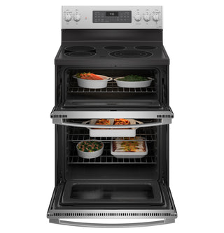 GE Profile™ 30" Smart Free-Standing Electric Double Oven Convection Range with No Preheat Air Fry