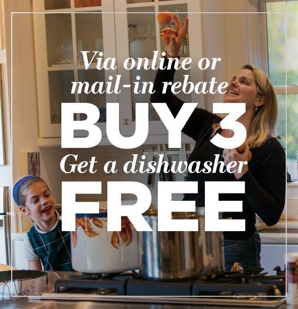 Buy 3 GE Café appliances, get a free Café Dishwasher
