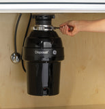 GE DISPOSALL®  3/4 HP Continuous Feed Garbage Disposer - Non-Corded