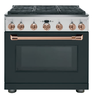 CAFÉ™ 36" Brushed Copper Handle & Knob Set for Pro Range and Rangetop