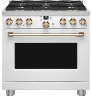 Café™ 36" Smart Dual-Fuel Commercial-Style Range with 6 Burners (Natural Gas)