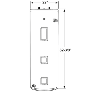 GE® 50 Gallon Tall Electric Water Heater - Canada only