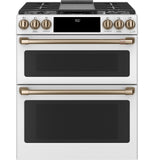 Café™ 30" Smart Slide-In, Front-Control, Dual-Fuel, Double-Oven Range with Convection