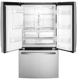 GE® ENERGY STAR® 20.6 Cu. Ft. Fingerprint Resistant Counter-Depth French-Door Refrigerator