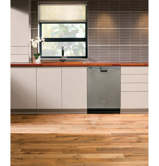 GE® ENERGY STAR® Front Control with Plastic Interior Dishwasher with Sanitize Cycle & Dry Boost