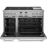 Café™ 48" Smart Dual-Fuel Commercial-Style Range with 6 Burners and Griddle (Natural Gas)