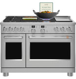 Café™ 48" Smart Dual-Fuel Commercial-Style Range with 6 Burners and Griddle (Natural Gas)