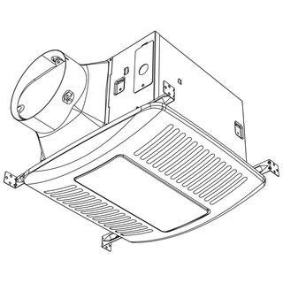 Haier ENERGY STAR® 140 CFM Bathroom Exhaust Fan with LED Lights