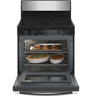 GE® ENERGY STAR® 30” Free-Standing Electric Radiant Smooth Cooktop Range