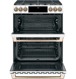 Café™ 30" Smart Slide-In, Front-Control, Dual-Fuel, Double-Oven Range with Convection