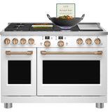 Café™ 48" Smart Dual-Fuel Commercial-Style Range with 6 Burners and Griddle (Natural Gas)