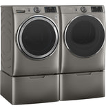 GE® ENERGY STAR® 7.8 cu. ft. Capacity Smart Front Load Gas Dryer with Steam and Sanitize Cycle
