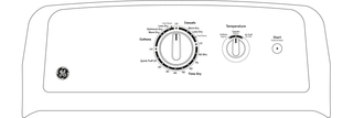 GE 6.2 cu. ft. Capacity Electric Dryer with Up To 120 ft. Venting and Shallow Depth
