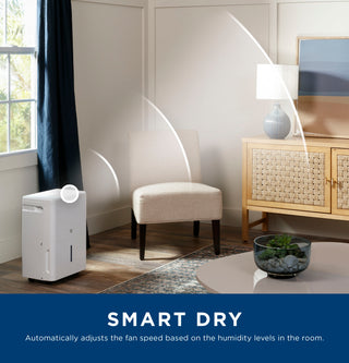 GE® 35 Pint Portable Dehumidifier with Smart Dry for Very  Damp Spaces