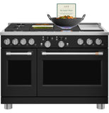 Café™ 48" Smart Dual-Fuel Commercial-Style Range with 6 Burners and Griddle (Natural Gas)