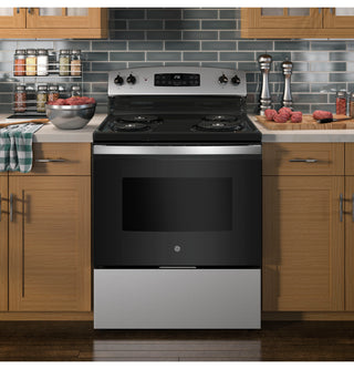 GE® ENERGY STAR® 30" Free-Standing Self-Clean Electric Range