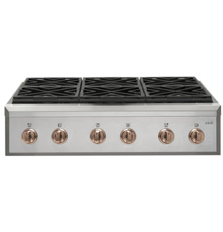 CAFÉ™ 36" Brushed Copper Handle & Knob Set for Pro Range and Rangetop