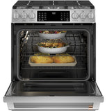 Café™ 30" Smart Slide-In, Front-Control, Dual-Fuel Range with Warming Drawer