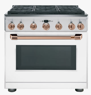 CAFÉ™ 36" Brushed Copper Handle & Knob Set for Pro Range and Rangetop