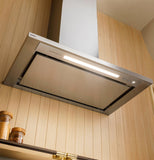 Monogram 36" Wall-Mounted Pyramid Chimney Vent Hood with Air Quality Sensors
