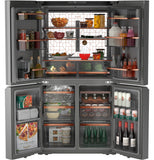 Café™ ENERGY STAR® 28.3 Cu. Ft. Smart Quad-Door Refrigerator in Platinum Glass with Dual-Dispense AutoFill Pitcher