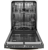 GE® ENERGY STAR® Fingerprint Resistant Top Control with Stainless Steel Interior Dishwasher with Sanitize Cycle