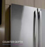GE Profile™ 22.3 Cu. Ft. Smart Counter-Depth Fingerprint Resistant 4-Door French-Door Refrigerator with Door In Door
