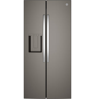 GE® 25 Cu. Ft. Side-By-Side Refrigerator with Extra Tall Dispenser and In-Door Icemaker