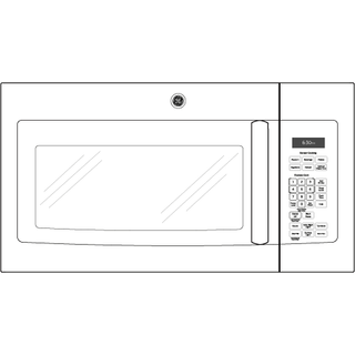 GE® Series 1.7 Cu. Ft. Over-the-Range Sensor Microwave Oven