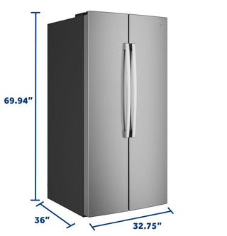 GE® 25 Cu. Ft. Icemaker Ready and Garage Ready Side-By-Side Refrigerator