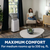 GE® 8,000 BTU Class Smart Portable Air Conditioner for Medium Rooms up to 350 sq ft. (8,100 BTU DOE)