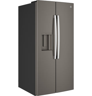 GE® 25 Cu. Ft. Side-By-Side Refrigerator with Extra Tall Dispenser and In-Door Icemaker