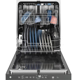 GE® ENERGY STAR® Fingerprint Resistant Top Control with Stainless Steel Interior Dishwasher with Sanitize Cycle