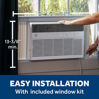 GE® 8,000 BTU Smart Electronic Window Air Conditioner for Medium Rooms up to 350 sq. ft.