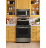 GE® 30" Free-Standing Electric Convection Range with No Preheat Air Fry and EasyWash™ Oven Tray