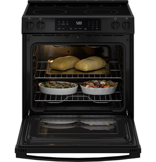 GE® ENERGY STAR® 30" Slide-In Electric Range with Crisp Mode