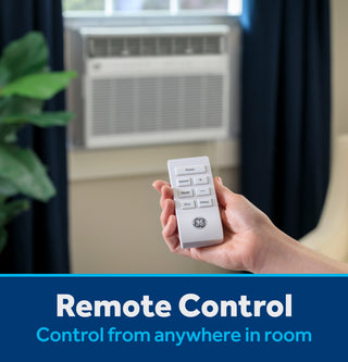 GE® ENERGY STAR® 8,000 BTU Smart Heat/Cool with Heat Pump Electronic Window Air Conditioner for Medium Rooms up to 350 sq. ft.