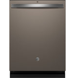 GE® ENERGY STAR® Top Control with Stainless Steel Interior Dishwasher with Sanitize Cycle