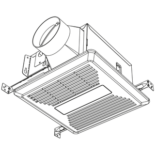Haier 80 CFM Bathroom Exhaust Fan with LED Lights