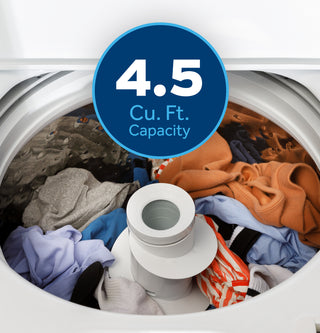 GE® 4.5 cu. ft. Capacity Washer with Stainless Steel Basket, Cold Plus and Wash Boost