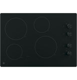 GE® 30" Built-In Knob Control Electric Cooktop