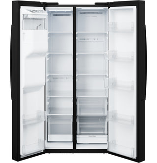 GE® 25 Cu. Ft. Side-By-Side Refrigerator with Extra Tall Dispenser and In-Door Icemaker