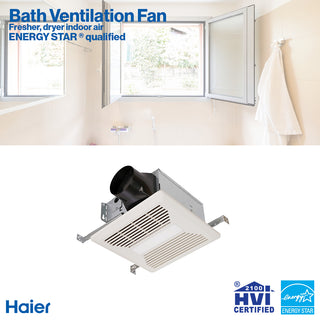 Haier 80 CFM Bathroom Exhaust Fan with LED Lights