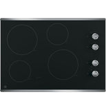 GE® 30" Built-In Knob Control Electric Cooktop