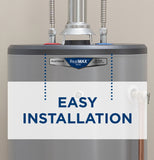 GE RealMAX Premium 40-Gallon Tall Natural Gas Atmospheric Water Heater